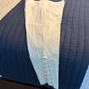 White Straight Leg Pants